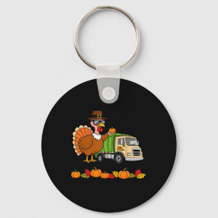 Turkey Sungles Driving Garge Truck Thanksgiving Tu Keychain