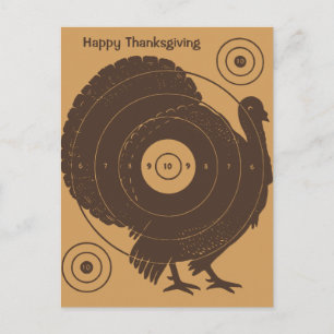 Turkey Target Thanksgiving Postcard