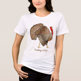 TURKEY Thanksgiving Current Year Tri-Blend Shirt