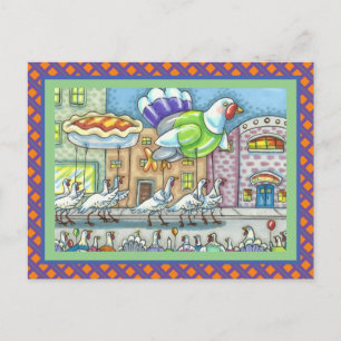 TURKEY THANKSGIVING DAY PARADE, HELIUM BALLOONS POSTCARD