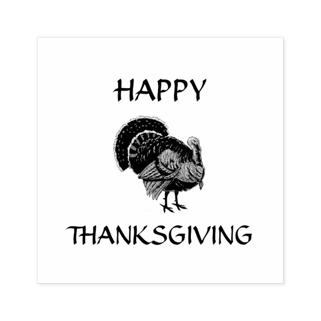 Turkey Thanksgiving Design  Art Stamp (Imprint)