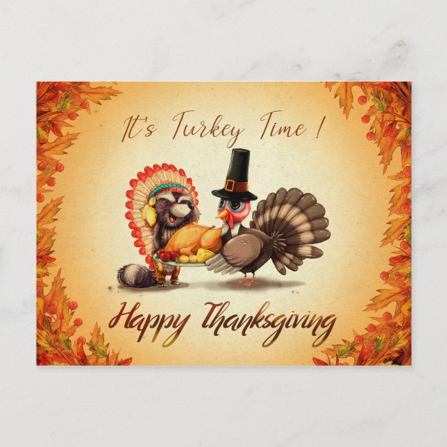 Turkey Time Postcard (Front)