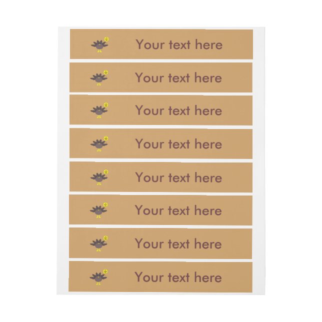 Turkey Time Thanksgiving Customizable Labels (Sheet)