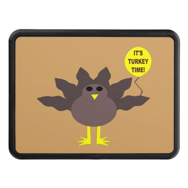 Turkey Time Thanksgiving Hitch Cover (Front)
