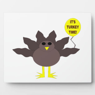Turkey Time Thanksgiving Plaque