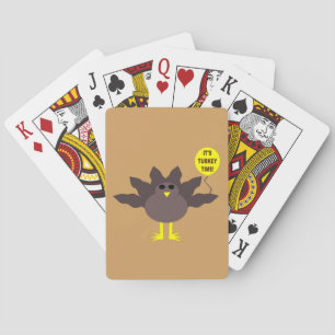Turkey Time Thanksgiving Playing cards
