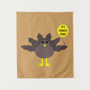 Turkey Time Thanksgiving Tapestry