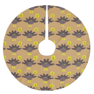 Turkey Time Thanksgiving Tree Skirt
