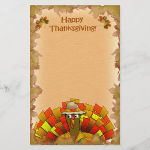 Turkey Tourist on Vacation Stationery
