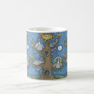 TURKEY TREE, THANKSGIVING GOBBLERS ROOSTING MUG