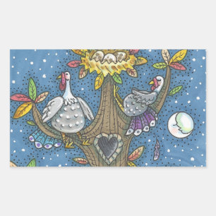 TURKEY TREE, THANKSGIVING GOBBLERS STICKERS Rec