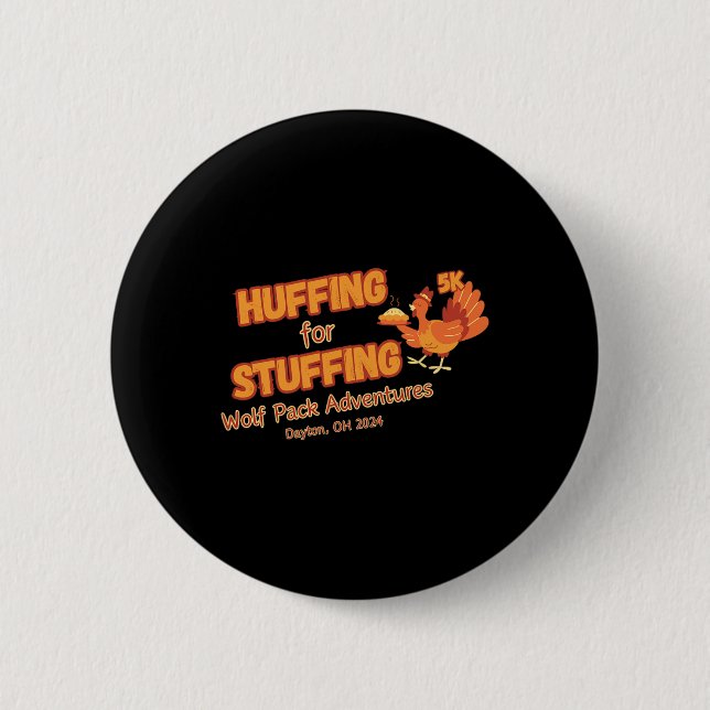 Turkey Trot  2 Inch Round Button (Front)