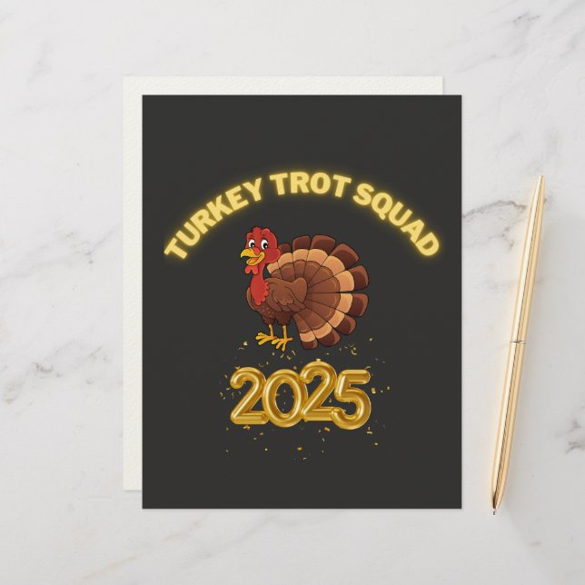 Turkey Trot Squad 2025 Letterhead (Front/Back In Situ)