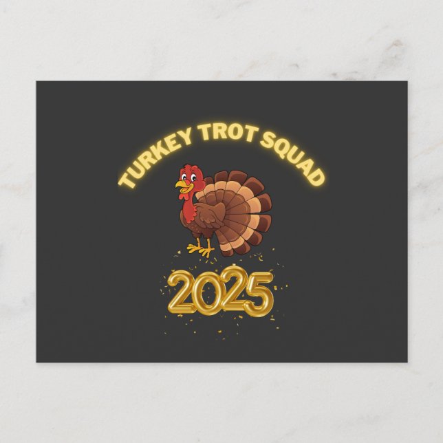 Turkey Trot Squad 2025 Postcard (Front)