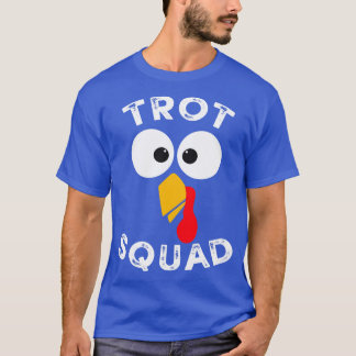 Turkey Trot Squad Funny Thanksgiving Running Famil T-Shirt