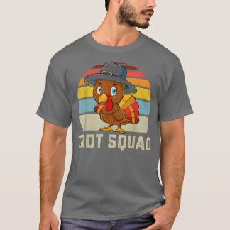 Turkey Trot Squad Thanksgiving Run Costume Men Wom T-Shirt