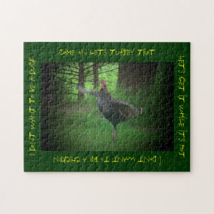 Turkey Trot vs.Chicken Dance vs. Turkey Trot ... Jigsaw Puzzle