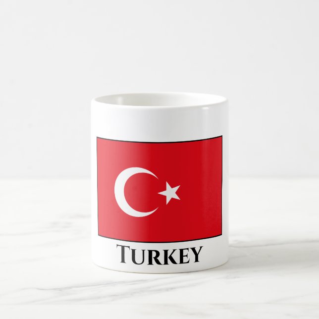 Turkey (Turkish) Flag Coffee Mug (Center)