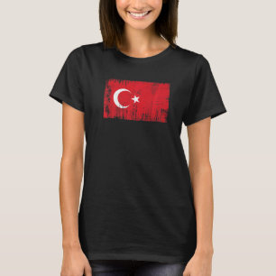 Turkey Turkish Flag Football Fan Sports Adults Ki T-Shirt