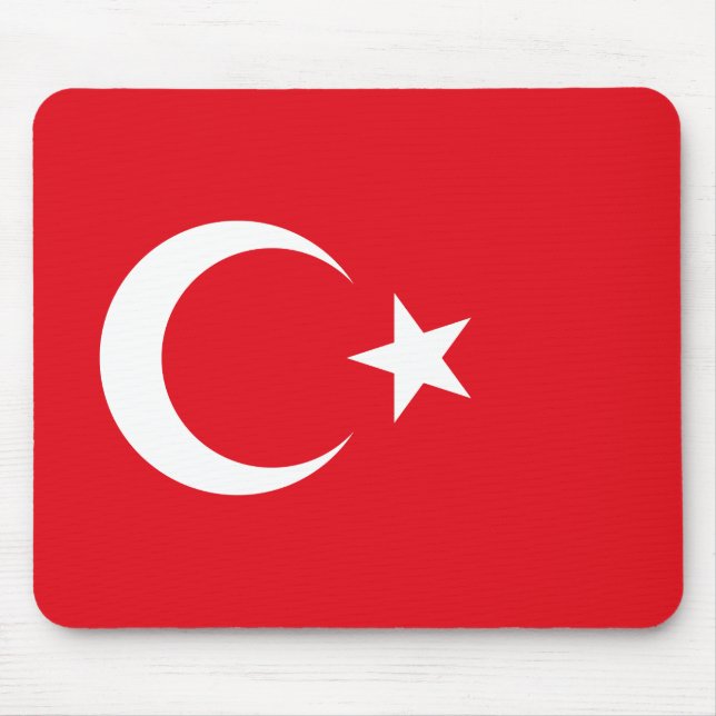 Turkey (Turkish) Flag Mouse Pad (Front)