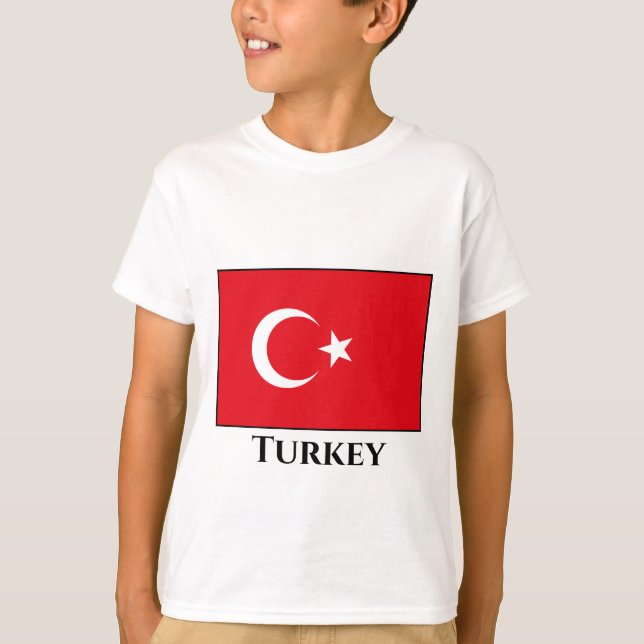 Turkey (Turkish) Flag T-Shirt (Front)