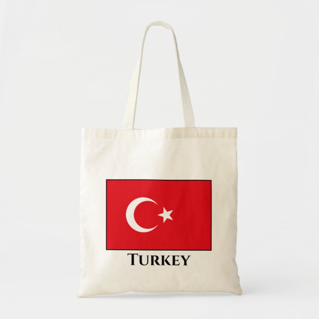 Turkey (Turkish) Flag Tote Bag (Front)