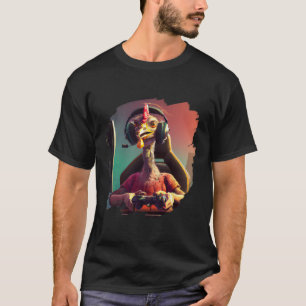 Turkey Video Game Gamer Thanksgiving Turkey  T-Shirt
