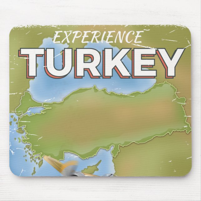 Turkey vintage travel poster mouse pad (Front)