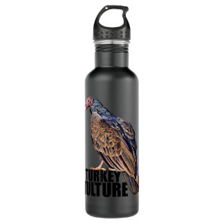 Turkey Vulture Buzzard Illustration  710 Ml Water Bottle