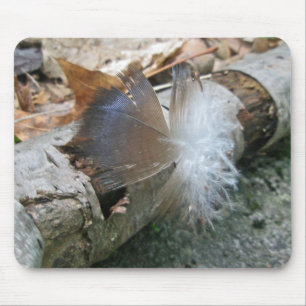 Turkey Vulture Feather Coordinating Items Mouse Pad