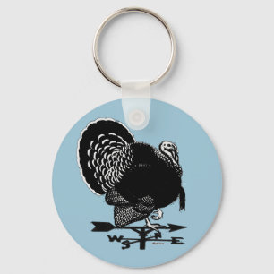 Turkey Weathervane Keychain