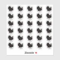 Turkey Wedding Place Card Food Meal Menu Choice