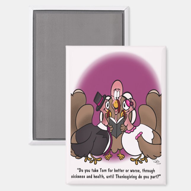 Turkey Wedding Rectangular Magnet (Front/Back)