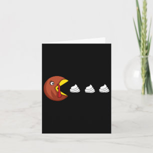 Turkey Whipped Cream Video Game Thanksgiving Card