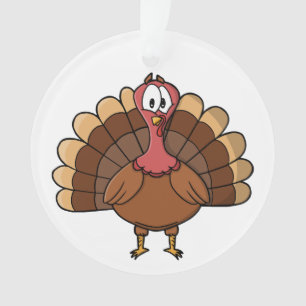 Turkey with Wide Tail Ornament