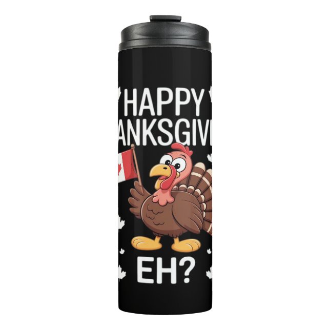 Turkey's Day Off Oversized T-Shirt Thermal Tumbler (Front)