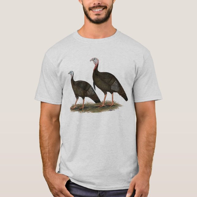 Turkeys Eastern Wild Pair T-Shirt (Front)