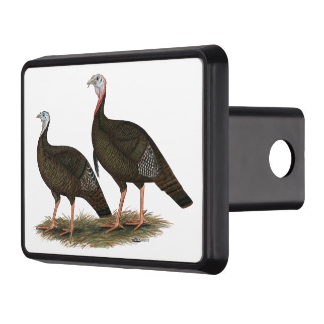 Turkeys Eastern Wild Pair Trailer Hitch Cover (Left)