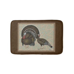 Turkeys Standard Bronze Portrait Bath Mat