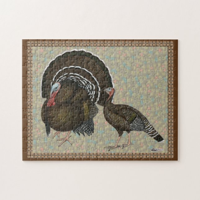 Turkeys Standard Bronze Portrait Jigsaw Puzzle (Horizontal)