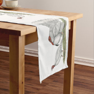Turkeys White Holland Short Table Runner