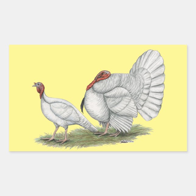Turkeys White Holland Sticker (Front)