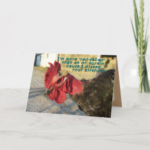 Turkin Belated Bday- customize Card