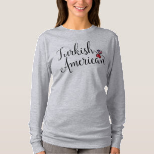 Turkish American Entwined Hearts  T-Shirt