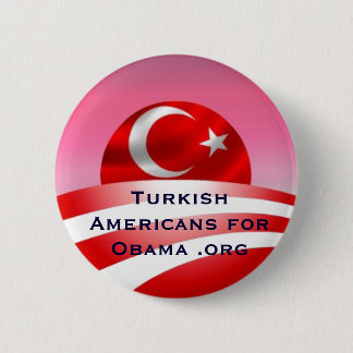 Turkish Americans for Obama .org 2 Inch Round Button