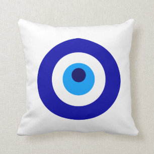 Turkish amulet called Nazar Throw Pillow
