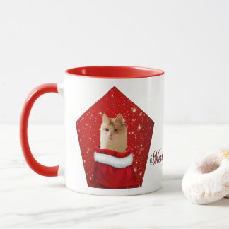 Turkish Angora Cat In-A-Bag Christmas Mug
