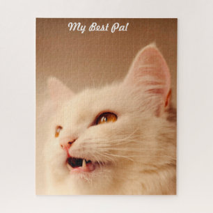 Turkish Angora Cat. Jigsaw Puzzle