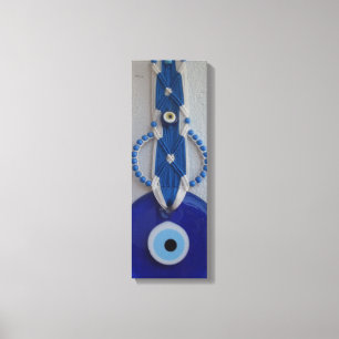 turkish bead glass amulet evil eye Canvas Print