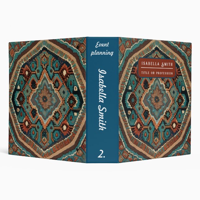 Turkish Beautiful Old Pattern Modern Collection Binder (Background)
